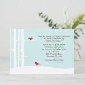 Winter Vogels Vakantie Viering Kaart (Staand voorkant)