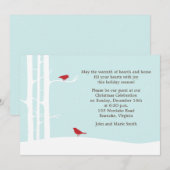 Winter Vogels Vakantie Viering Kaart (Voorkant / Achterkant)