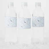 Winter Vogels Waterfles Etiket (Flessen)