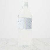 Winter Vogels Waterfles Etiket (Achterkant)