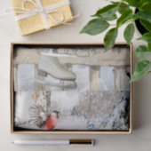 Winter Vogelweefsel Tissuepapier (Geschenk)