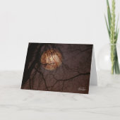 Winter Volle Maan Notecard Bedankkaart (Voorkant)