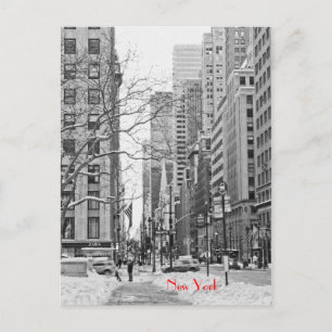 Winter vóór Briefkaart NY Penn-station