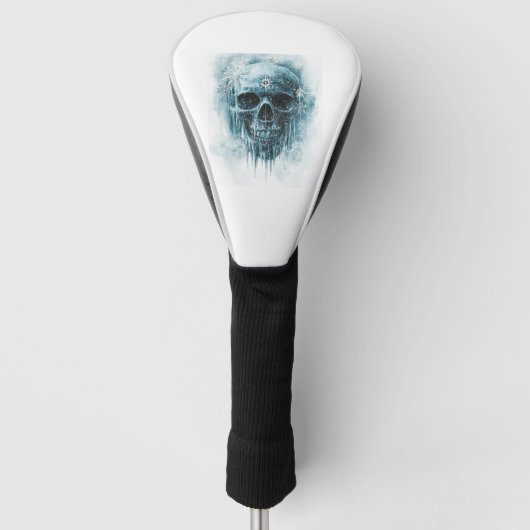Winter Vorst Schedel Golfheadcover (Voorkant)