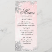Winter Vorst Sneeuwvlok Menu (Voorkant)