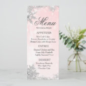 Winter Vorst Sneeuwvlok Menu (Staand voorkant)