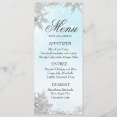 Winter Vorst Sneeuwvlok Menu (Voorkant)