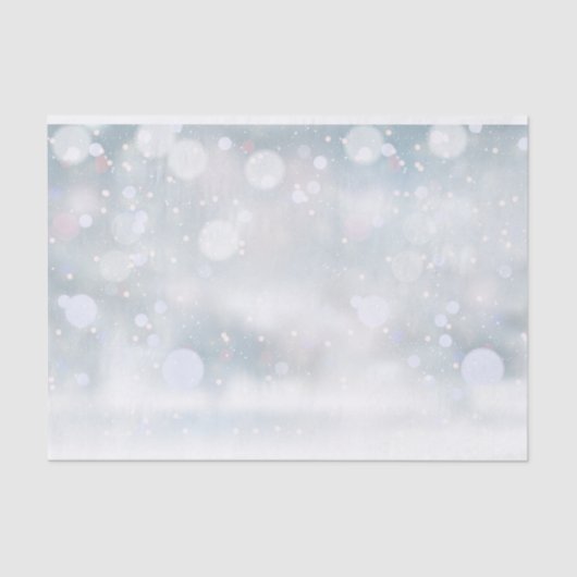 Winter Vorst Sneeuwvlokken Kerstmis Tissuepapier (Voorkant)