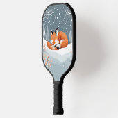 Winter Vos In Sneeuw Wildlife Schattig Dier Custom Pickleball Paddle (Links)