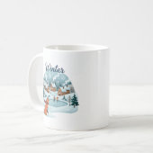 Winter Vos Keramische Mok (330ml) (Voorkant links)