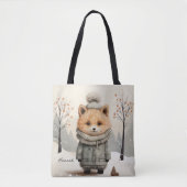 Winter Vos Tote Bag (Voorkant)