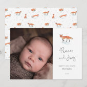 Winter Vos Vakantiefoto Kaart (Voorkant / Achterkant)