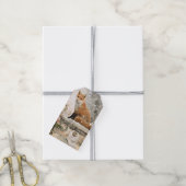 Winter VosCadeaubonnetje Cadeaulabel (Met Touw)