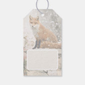 Winter VosCadeaubonnetje Cadeaulabel (Achterkant)