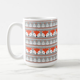Winter Vossen Kerstpatroon Koffiemok