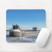 Winter vrachtschip Manitoulin Grote Meren schip Muismat (Met muis)