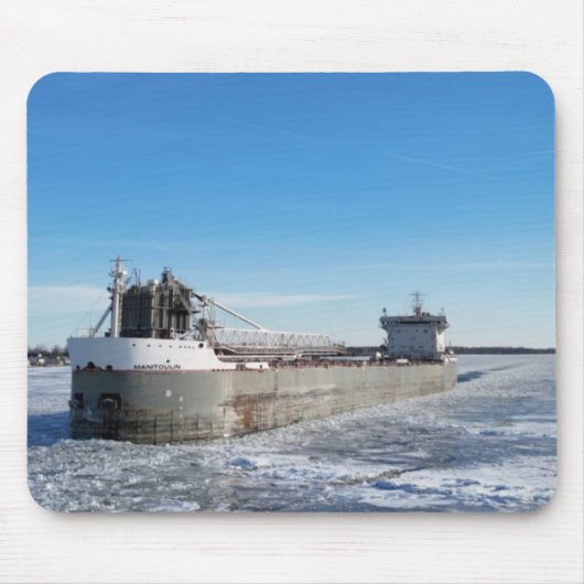 Winter vrachtschip Manitoulin Grote Meren schip Muismat (Voorkant)