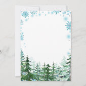 Winter Vrachtwagen Dier Onederland 1e verjaardag Kaart (Achterkant)