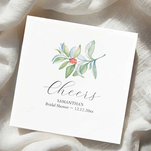 Winter Vrijgezellenfeest Cocktail servetten Kerst