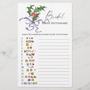 Winter vrijgezellenfeest emoji pictionary game
