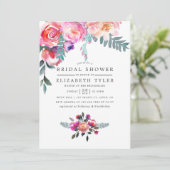 Winter Vrijgezellenfeest Floral Kaart (Staand voorkant)