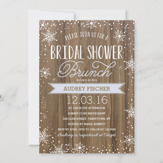 Winter-Vrijgezellenfeest Kaart (Voorkant)