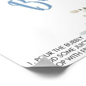 Winter Vrijgezellenfeest Mimosa Bar Teken Poster (Hoek)