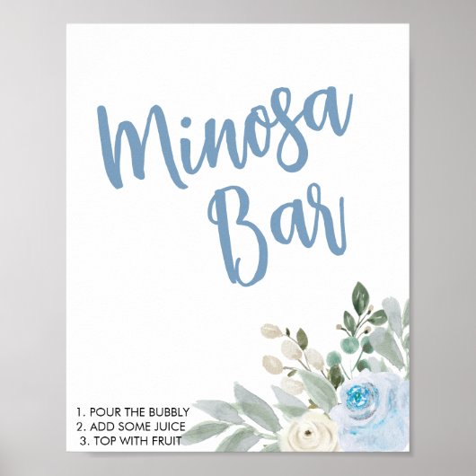 Winter Vrijgezellenfeest Mimosa Bar Teken Poster (Voorkant)