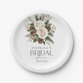 Winter Vrijgezellenfeest Papieren Bordje (Voorkant)