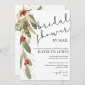 Winter Vrijgezellenfeest per Mail Invitation Gold  Kaart (Voorkant / Achterkant)