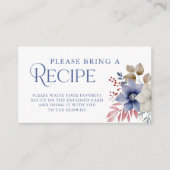 Winter Vrijgezellenfeest Recept Aanvraag Behuizing Informatiekaartje (Voorkant)