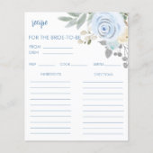 Winter Vrijgezellenfeest Recept Kaart (Voorkant)