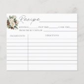 Winter Vrijgezellenfeest Recept Kaarten (Voorkant)