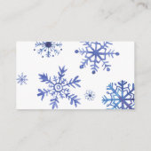 Winter vrijgezellenfeest receptkaart aanvraag informatiekaartje (Achterkant)