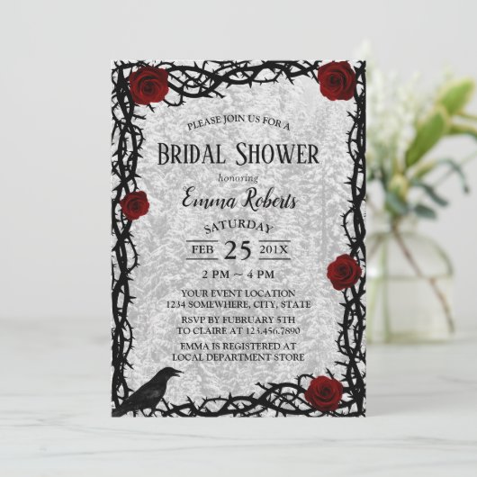 Winter Vrijgezellenfeest Roos en Thorn Snow Fairyt Kaart (Staand voorkant)