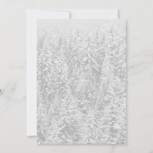 Winter Vrijgezellenfeest Roos en Thorn Snow Fairyt Kaart (Achterkant)