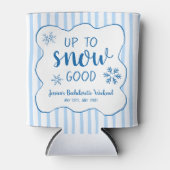 Winter vrijgezellenfeest tot sneeuw goed blikjeskoeler (Voorkant)