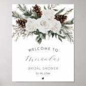 Winter Vrijgezellenfeest Welkom Poster (Voorkant)