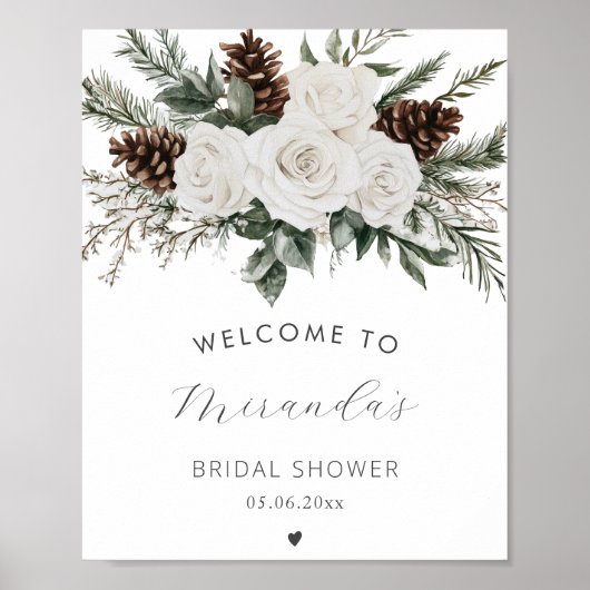 Winter Vrijgezellenfeest Welkom Poster (Voorkant)