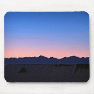 Winter vroege ochtend muismat