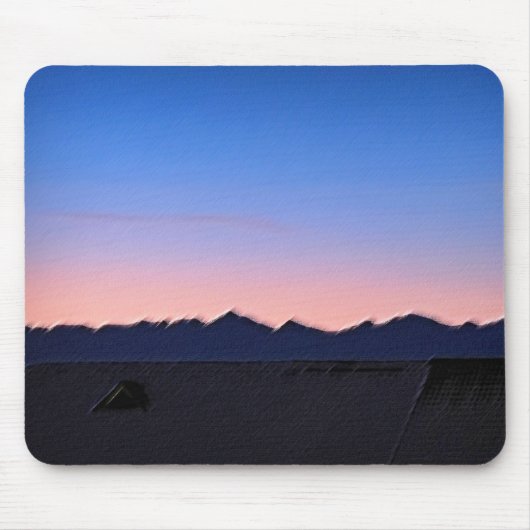 Winter vroege ochtend muismat (Voorkant)