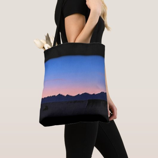 Winter vroege ochtend tote bag (Dichtbij)