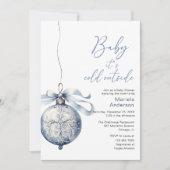 Winter Vrolijk Kerstfeest Waterverf Baby shower-ma Kaart (Voorkant)