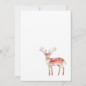 Winter Vrolijk Kerstfeest Waterverf Baby shower-ma Kaart (Achterkant)