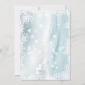 Winter Vrolijk Kerstmis Sneeuwman Waterverf Baby S Kaart (Achterkant)