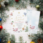 Winter Vrolijk Kerstmis Sneeuwman Waterverf Baby S Kaart<br><div class="desc">Winter Vrolijk Kerstmis Sneeuwman Waterverf Baby shower</div>
