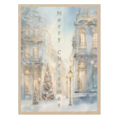  winter vrolijk kerstmonogram | klein tafelkleed (Voorkant)