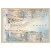 winter vrolijk kerstmonogram | medium tafelkleed (Voorkant (Horizontaal))