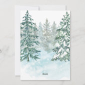 Winter Vrolijk Kerstvakantie Kaart (Achterkant)