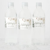 Winter vrolijke babykleertjes baby shower waterfles etiket (Flessen)
